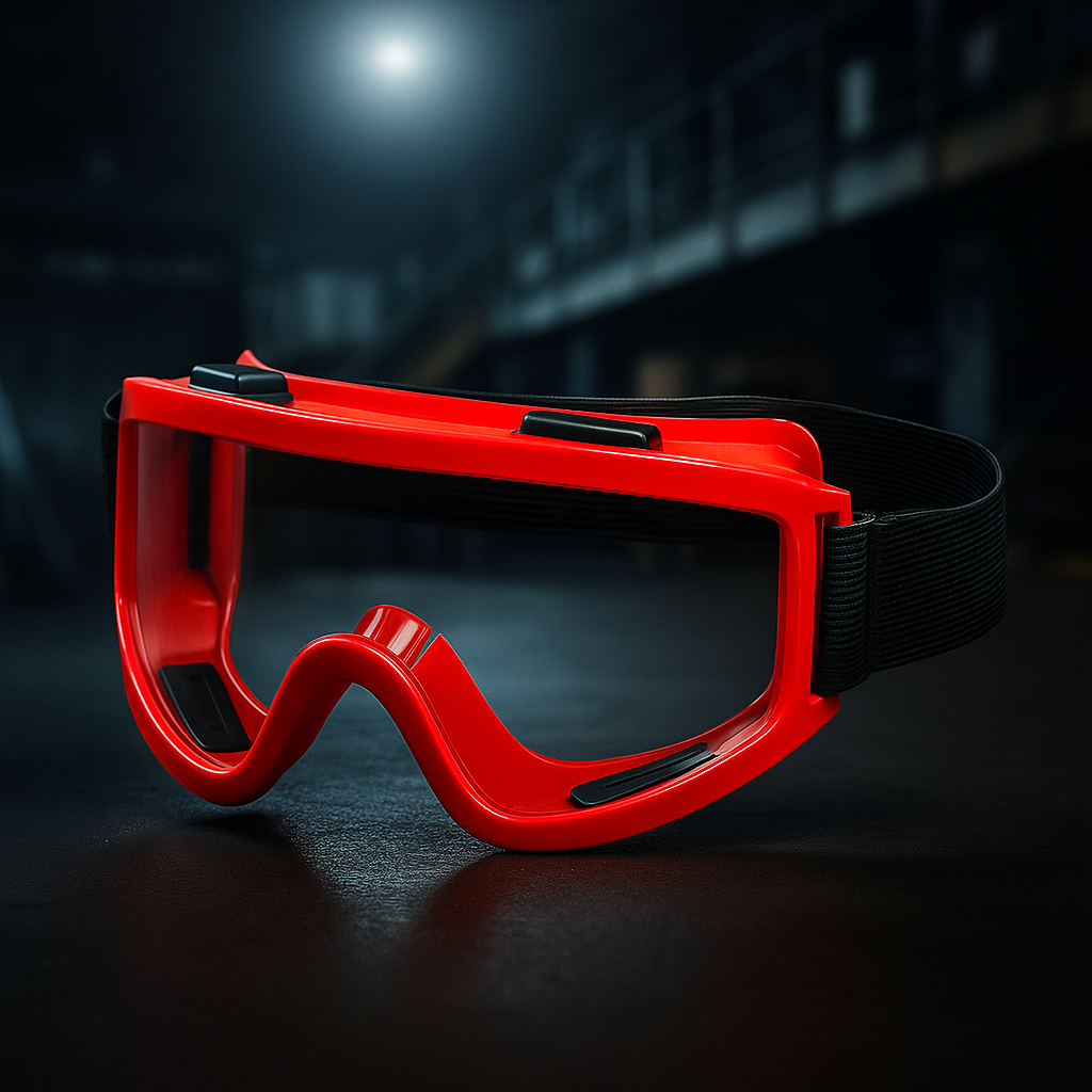 Защитные очки Vision Gold (красные) с антибликовой поликарбонатной линзой, универсальные
